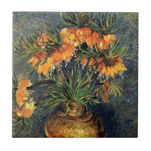 Schachblumen in einer Kupfervase von Vincent van G Fliese