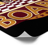 SchachBoard Kostenvoranschlag Schach-Spieler Denke Poster (Ecke)