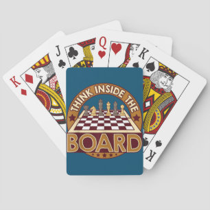 SchachBoard Kostenvoranschlag Schach-Spieler Denke Spielkarten