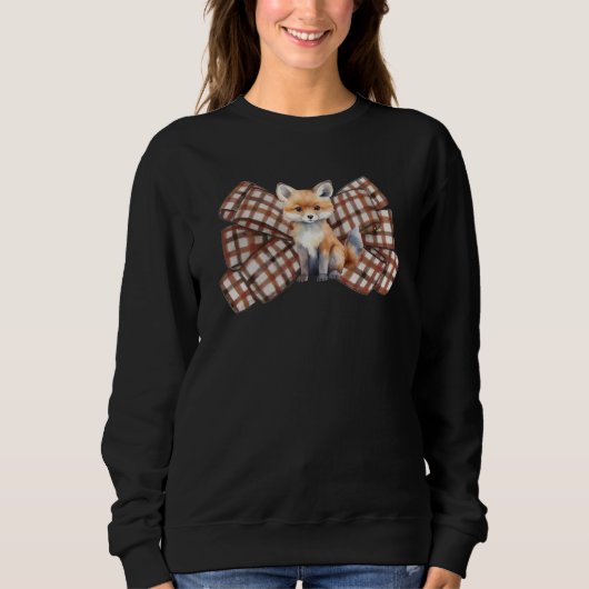 Schachbogen mit niedlichem Fuchs Sweatshirt (Vorderseite)