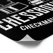 Schachboxen I Schach Spieler Boxer Poster (Ecke)