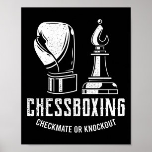 Schachboxen I Schach Spieler Boxer Poster