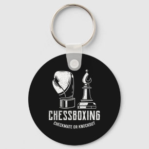 Schachboxen I Schach Spieler Boxer Schlüsselanhänger