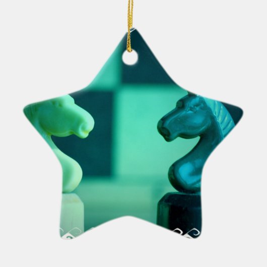 Schachbrett adelt Verzierung Keramik Ornament (Vorne)