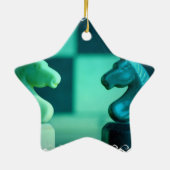 Schachbrett adelt Verzierung Keramik Ornament (Hinten)