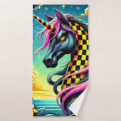 Schachbrett Badehandtuch (Badehandtuch)