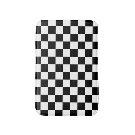 Schachbrett Badematte (Vorderseite Vertikal)
