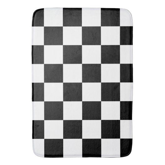 Schachbrett Badematte (Vorderseite Vertikal)