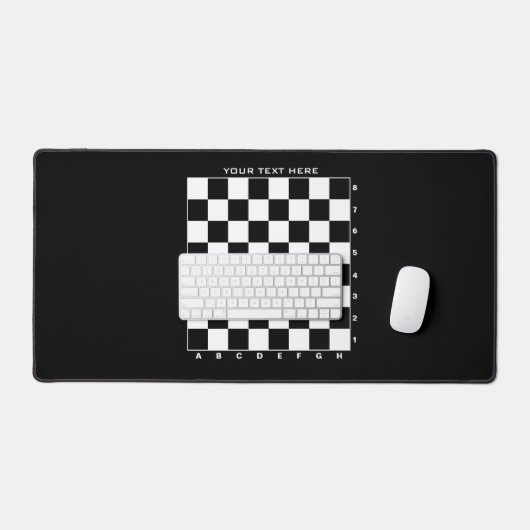Schachbrett, benutzerdefinierter Farbschreibtisch Schreibtischunterlage (Tastatur & Maus)