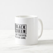 Schachbrett Black Queen Checkmate Board Geschenk Kaffeetasse (VorderseiteRechts)
