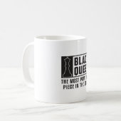 Schachbrett Black Queen Checkmate Board Geschenk Kaffeetasse (Vorderseite Links)
