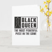Schachbrett Black Queen Checkmate Board Geschenk Karte (Gelbe Blume)