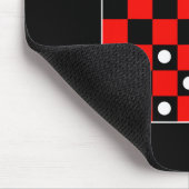 Schachbrett Board Games Black and Red Hal Mousepad (Ecke)