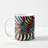 Schachbrett Board Strip Design Art Kaffeetasse (Links)