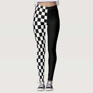 Schachbrett-Brett-Farbblock Leggings