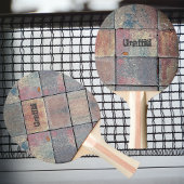 Schachbrett Brick Urban Grunge Personalisiert Tischtennis Schläger