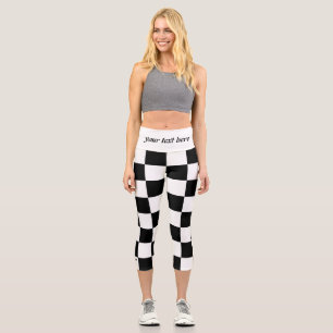 Schachbrett Capri Leggings