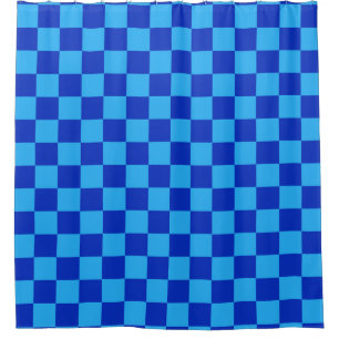 Schachbrett-Design Duschvorhang
