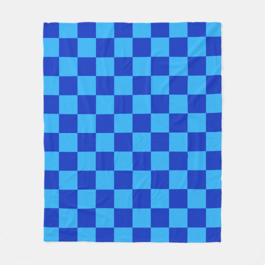 Schachbrett-Design Fleecedecke (Vorderseite)
