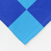Schachbrett-Design Fleecedecke (Ecke)