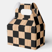Schachbrett-Design-Giebel Geschenkschachtel (Vorderseite)