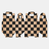 Schachbrett-Design-Giebel Geschenkschachtel (Ungeklappt)