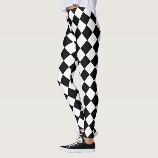 Schachbrett Design Leggings (Links)