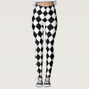 Schachbrett Design Leggings