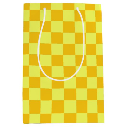 Schachbrett-Design Mittlere Geschenktüte (Vorderseite)