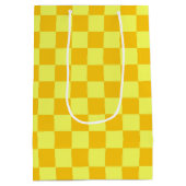 Schachbrett-Design Mittlere Geschenktüte (Rückseite)