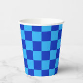 Schachbrett-Design Pappbecher (Links)