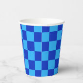 Schachbrett-Design Pappbecher (Rechts)