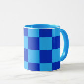 Schachbrett-Design Tasse (VorderseiteRechts)