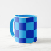 Schachbrett-Design Tasse (Vorderseite Links)