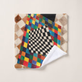 Schachbrett durch Wassily Kandinsky Badhandtuch Set (Waschlappen)