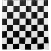 Schachbrett Duschvorhang (Vorderseite)