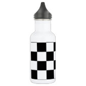 Schachbrett Edelstahlflasche (Links)