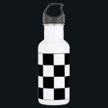 Schachbrett Edelstahlflasche<br><div class="desc">Schach</div>