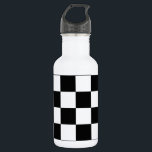 Schachbrett Edelstahlflasche<br><div class="desc">Schach</div>