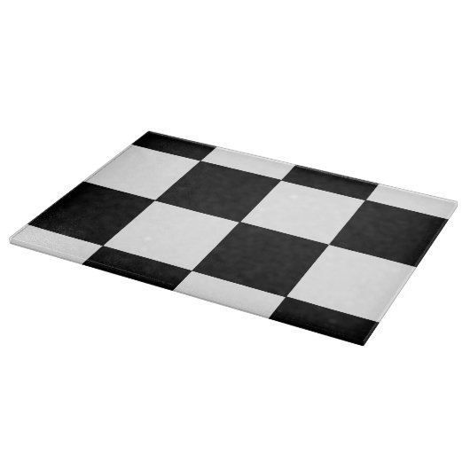 SCHACHBRETT! (ein quadratischer Fliesenentwurf) ~ Schneidebrett (Ecke)