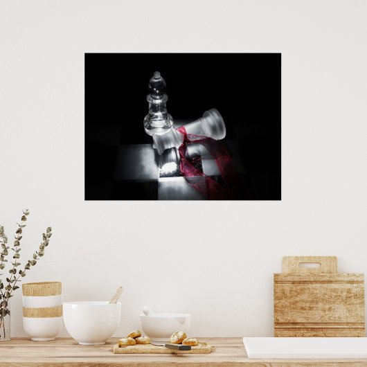 Schachbrett - Ermordung Poster (Küche)