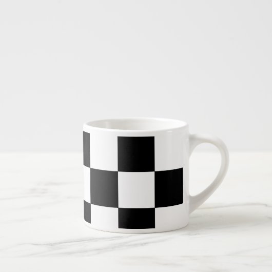 Schachbrett Espressotasse (Rechts)