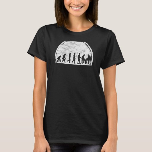 Schachbrett-Evolution Spielfeld Checkmate Schachbr T-Shirt (Vorderseite)