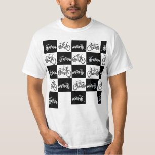 Schachbrett fährt rad (Ska 2 Ton Specialsart T-Shirt
