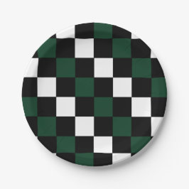 Schachbrett farbenfrohe Geburtstagstanz Party Pappteller