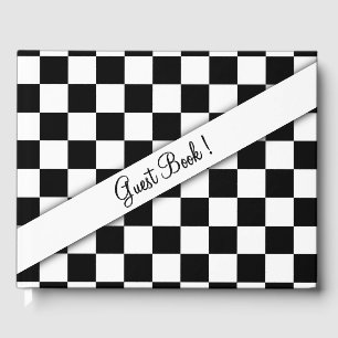 Schachbrett Flag Gästebuch
