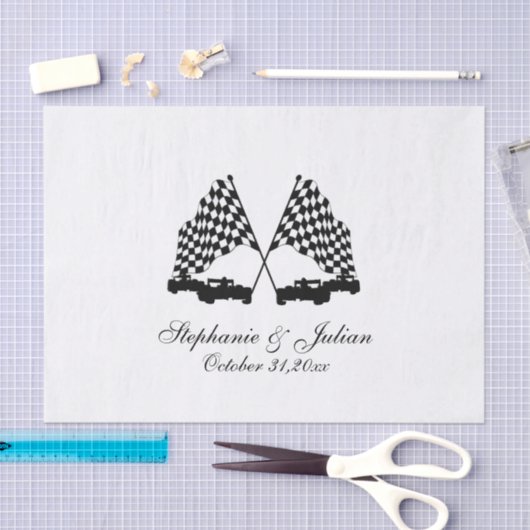 Schachbrett-Flag-Papier für Race Cars Seidenpapier (Handwerk)