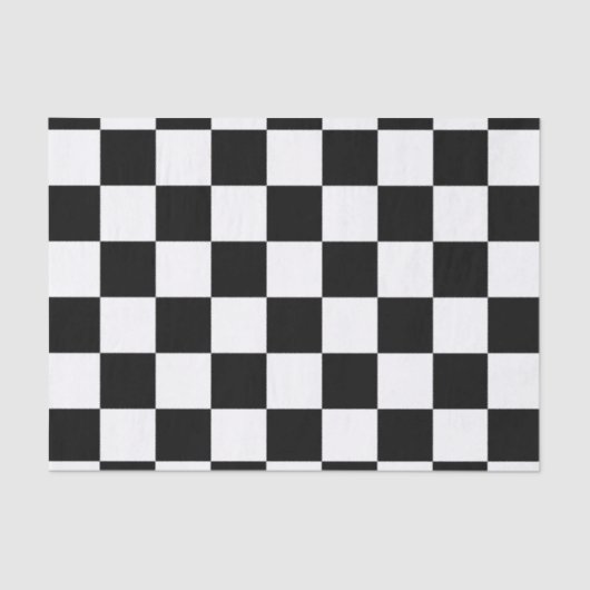 Schachbrett Flag Schachbrett  Seidenpapier (Vorderseite)