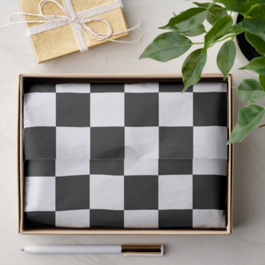 Schachbrett Flag Schachbrett Seidenpapier (Geschenk)