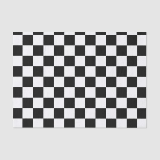 Schachbrett-Flag Seidenpapier (Vorderseite)